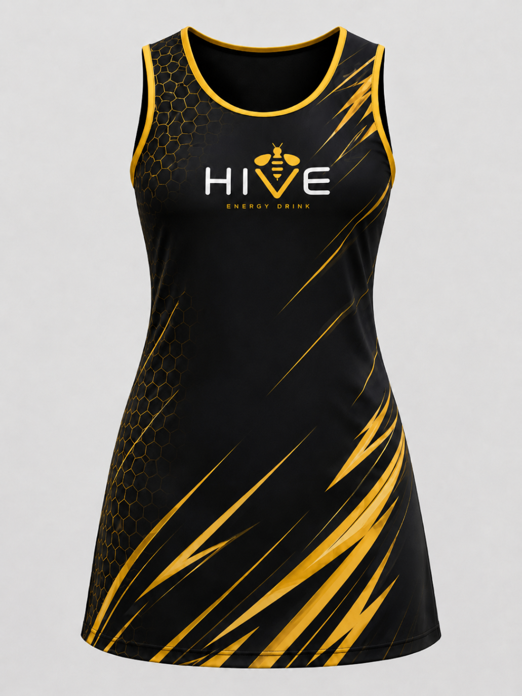 Black & gold dress 01