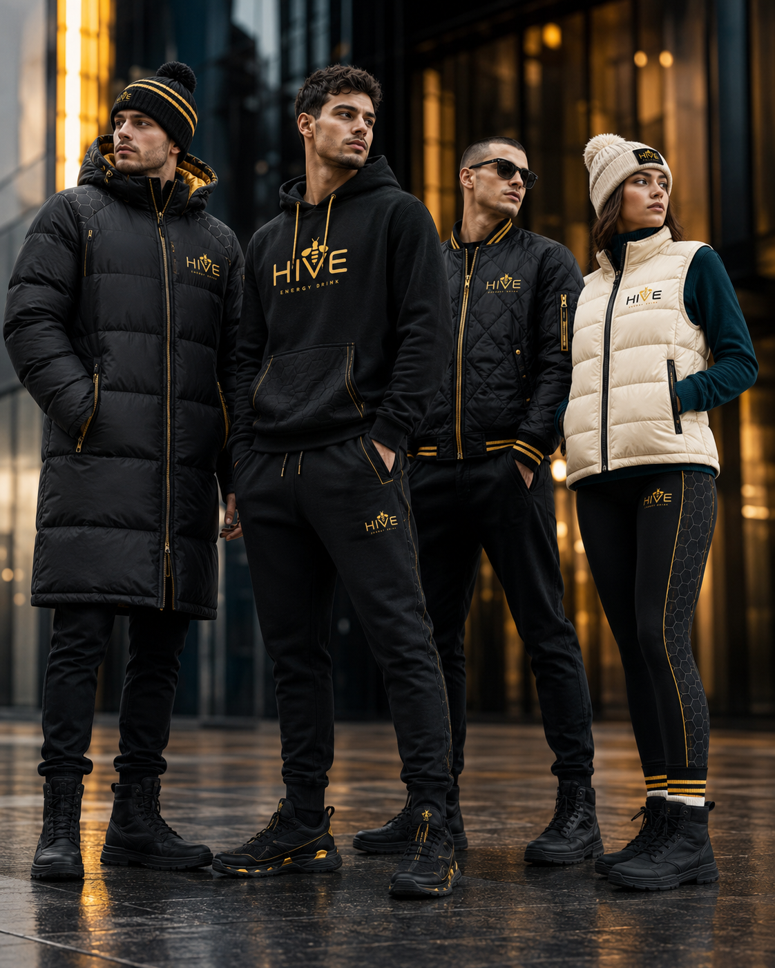 Hive branded clothing showcase