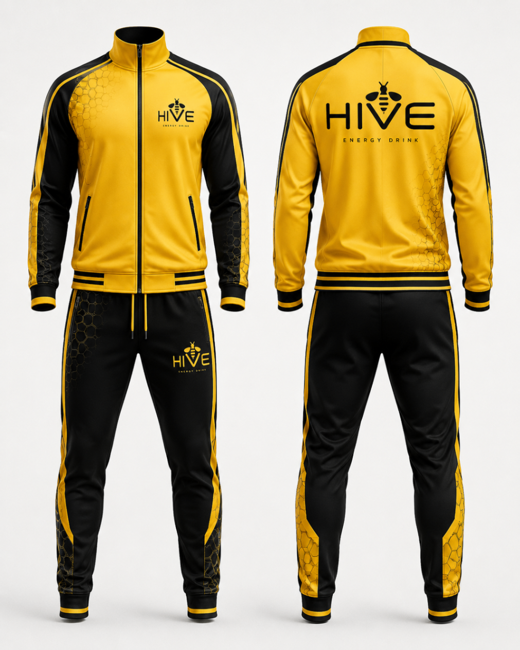 Yellow & black tracksuit