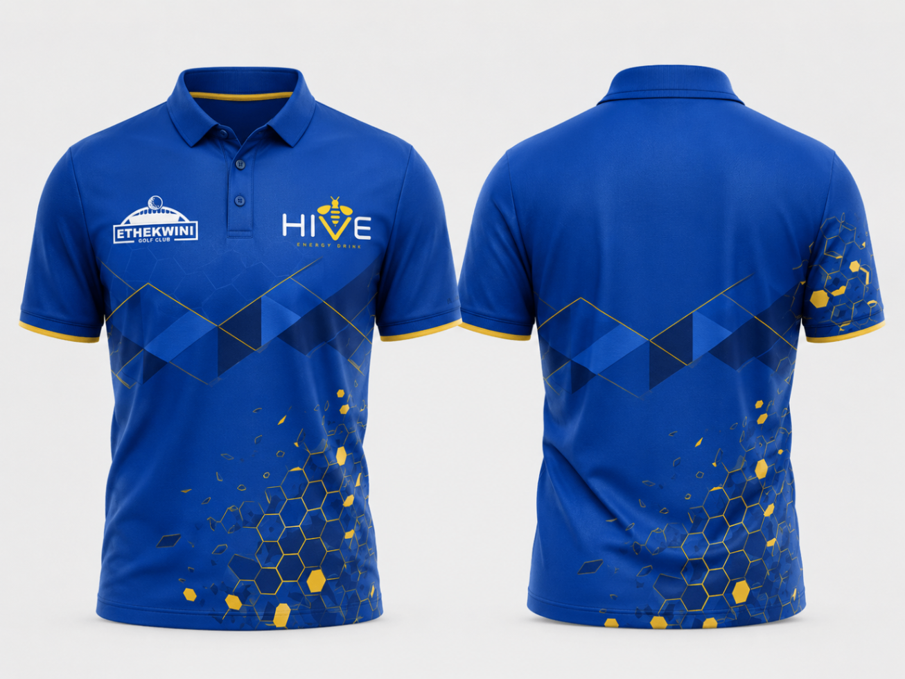 Blue golf shirt