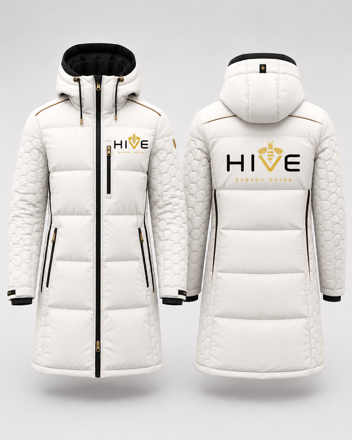 White winter coat concept
